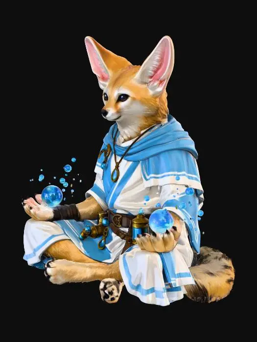 3D model for Mystic Fennec Magician