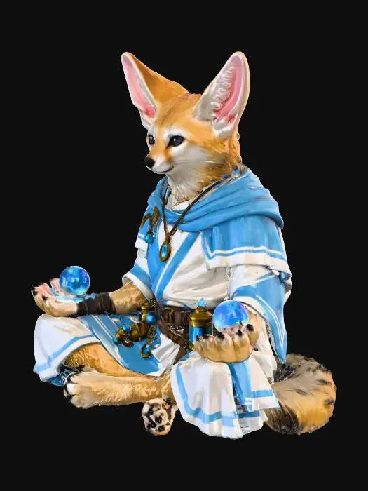3D model for Mystic Fennec Magician