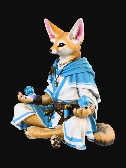 3D model for Mystic Fennec Magician