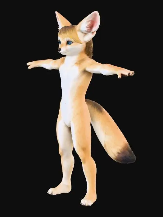 3D model for Fennec Stance