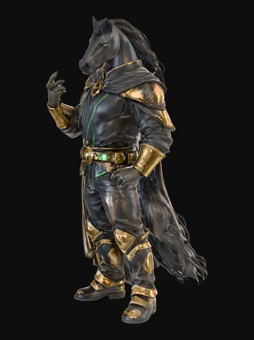 3D model for Moonlit Mare Knight