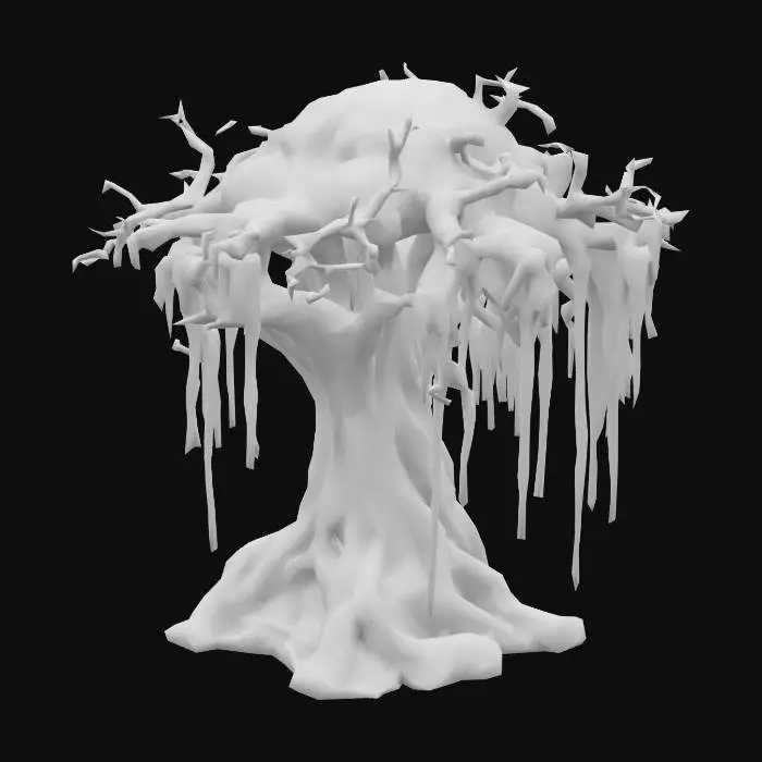 3D model for Goo tree covered with goo and ooze, realistic
