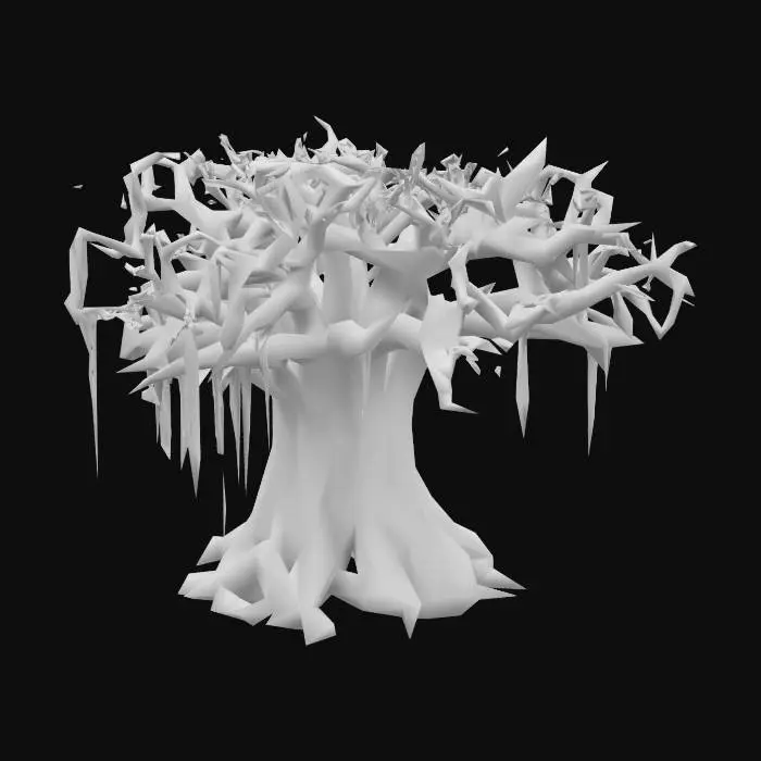 3D model for Goo tree covered with goo and ooze, realistic
