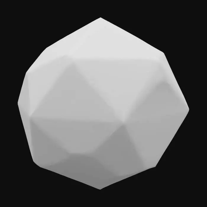 3D model for A small, floating magitek construct with a geometric body dodecahedron, made of aged brass or enchanted metal. Its surface is etched with glowing turquoise runes. No limbs or arms, just the core body. Designed by an empire blending arcane and early industrial tech. Weathered, mystical look. Transparent background.