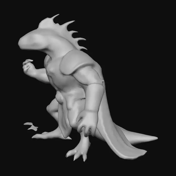 3D model for model_must_render_character_named_Obsidius
species_is_anthropomorphic_lizardfolk
stature_is_tall_and_muscular
scale_color_is_obsidian_black_with_mirrorlike_texture
rune_glow_is_sulfuric_amber
eyes_are_molten_gold
notable_features_include_jagged_spinal_ridge_thick_lizard_tail_reinforced_gauntlets
pose_is_full_body_front_or_three_quarters_view_anthropomorphic_not_feral
clothing_is_praetorian_senatorial_robes_dark_regal_with_runic_embroidery
expression_is_cruel_strategist_intimidating
presence_is_autocratic_ruler_commanding_silence
environment_is_neutral_background