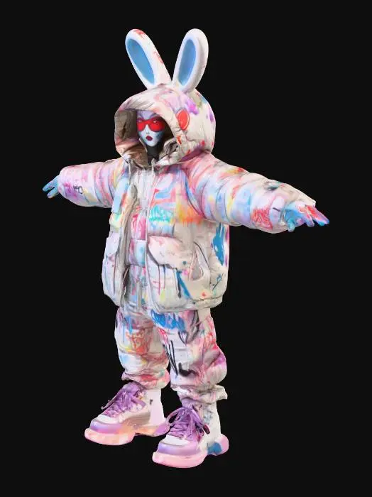 3D model for Graffiti Bunnybot