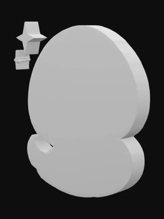 3D model for Meshy logo