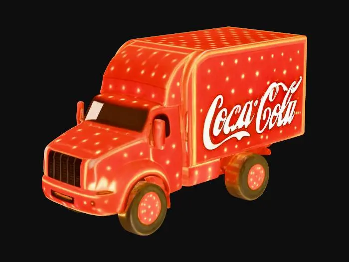 3D model for Coca-Cola Truck Model