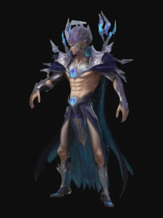 3D model for male character an demi god like being who transcends mortality Wielding advanced void manipulation and temporal control, he exists on the edge of godhood
Appearance:
Height: 1.88 m, lean-muscular frame
Eyes: Silver with nebula patterns
Aura: Pulsing crown of starlight and shadows
Cloak: Voidwoven Mantle an unique armour, a living armor
Key Abilities:
Voidstep:Dimensional teleportation.
Chrono-Null Field: Alters time briefly.
Omniversal Insight: Predicts moves via alternate timelines.
Mastery Techniques:
Null Blades:Cut through energy and soul bonds, demonic sword design
Eclipse Surge:Temporarily boosts power with a recovery delay.
Gear:NULL Core Orb: Stabilizes and amplifies power.
Astral Gauntlet: Disrupts a target’s timeline