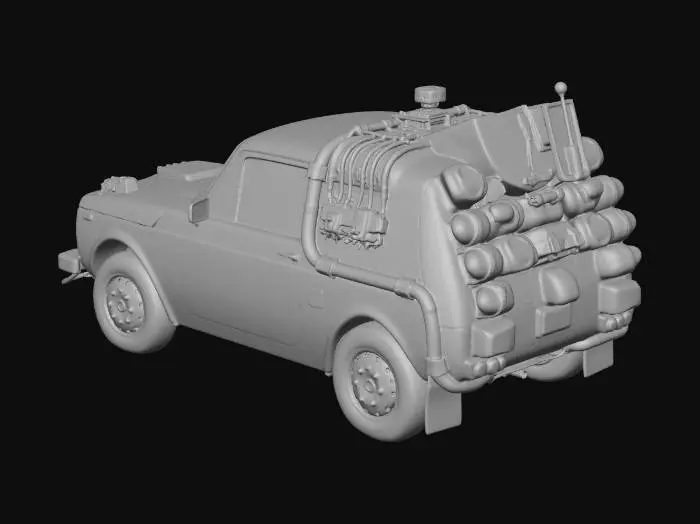 3D model for Azerbaijan Flag Rescue SUV