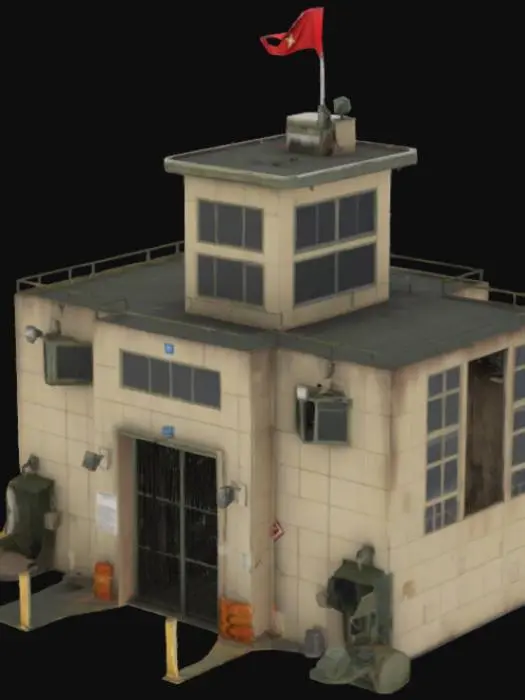 3D model for 
Military checkpoint building