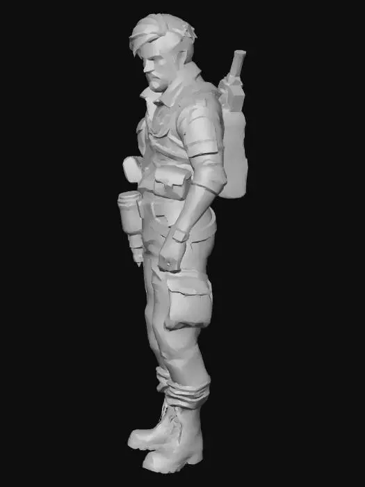 3D model for Rugged survivor post apocalypse