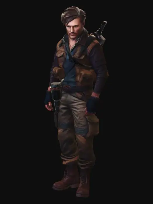 3D model for Rugged survivor post apocalypse