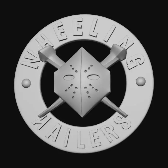 3D model for Wheeling Nailers Logo