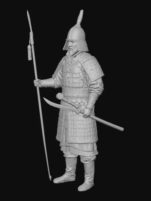 3D model for Warrior in Armor