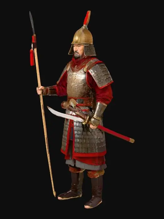 3D model for Warrior in Armor