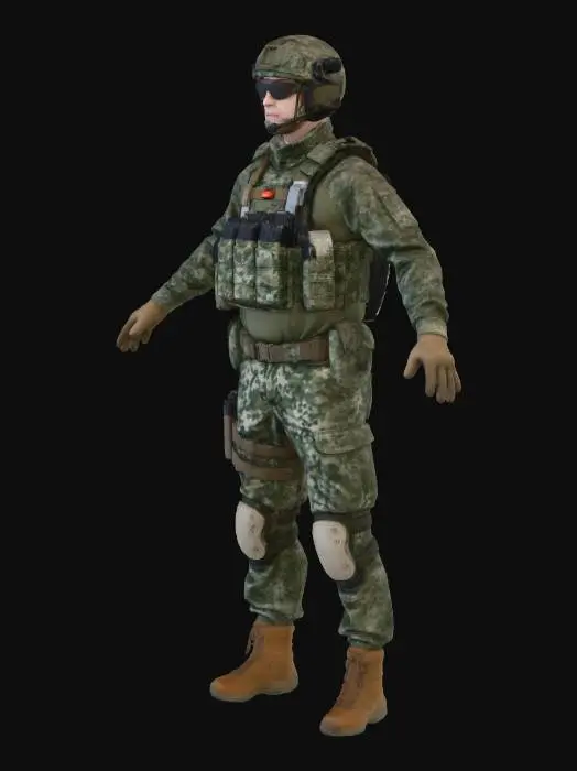 3D model for Camouflage Stance