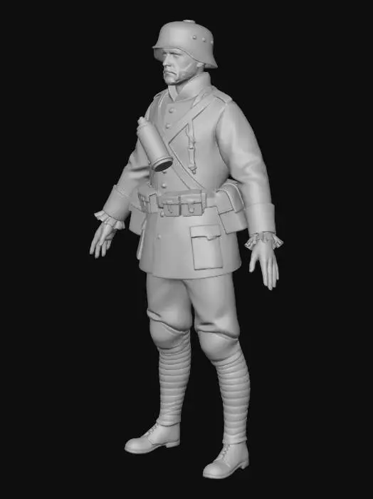 3D model for Soldier in Uniform