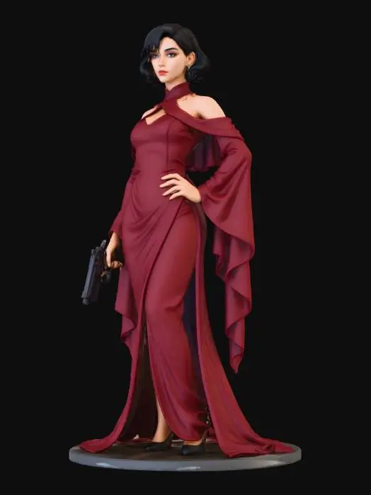 3D model for Mystery in Scarlet