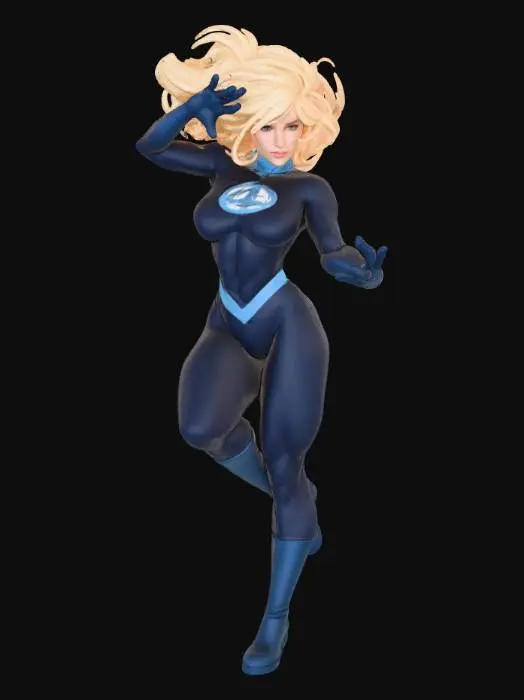 3D model for Invisible woman