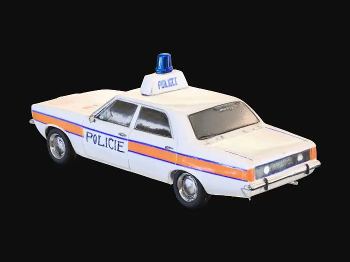 3D model for Vintage British Police Car