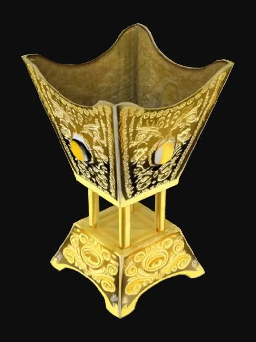 3D model for Golden Incense Burner