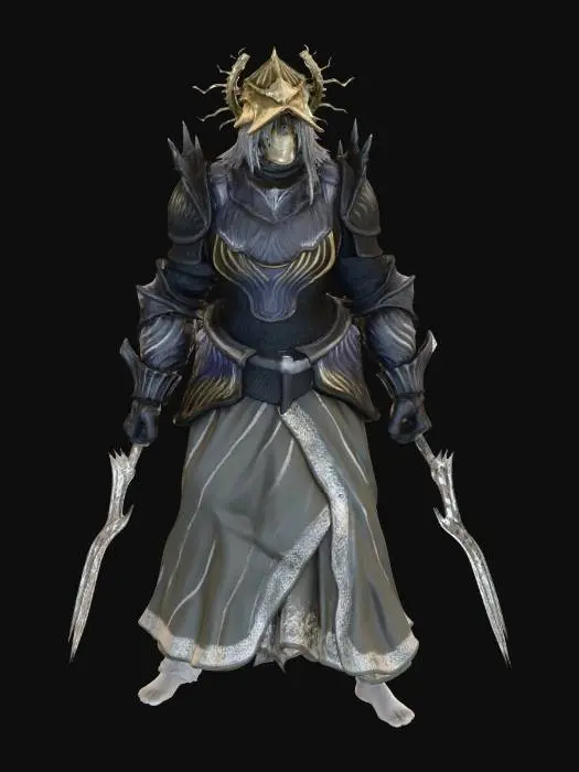 3D model for Dark Crowned Warden