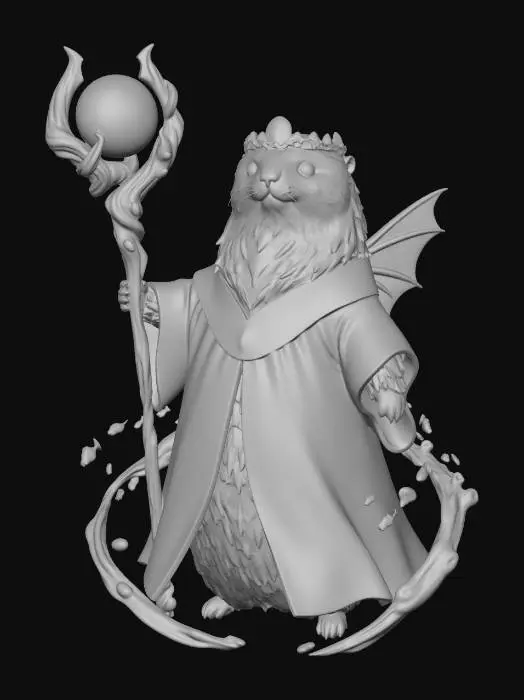 3D model for Starbound Otter Archmage