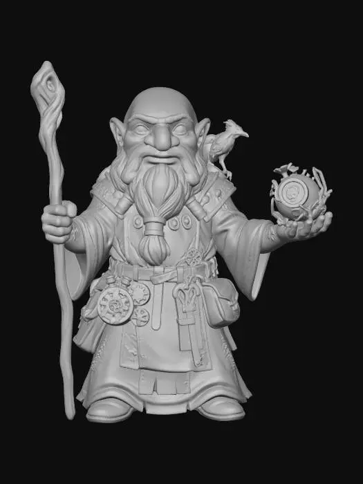 3D model for Clockwork Dwarf Alchemist