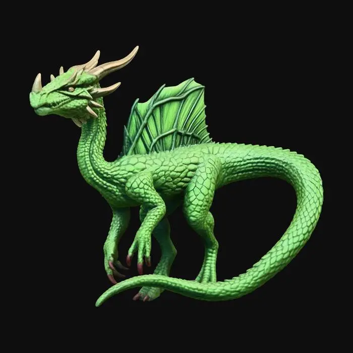 3D model for Emerald Dragon