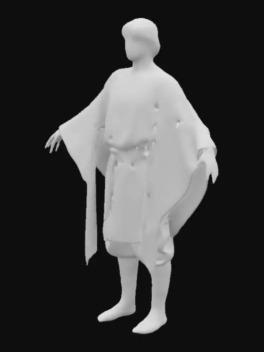 3D model for Medieval Garb Person