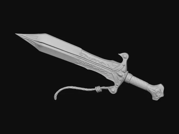 3D model for sword and  texture like dungeon