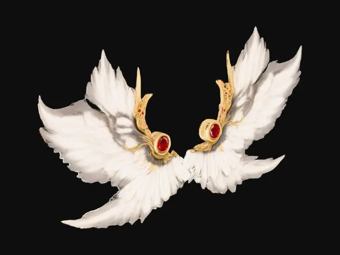 3D model for Golden Angel Wings