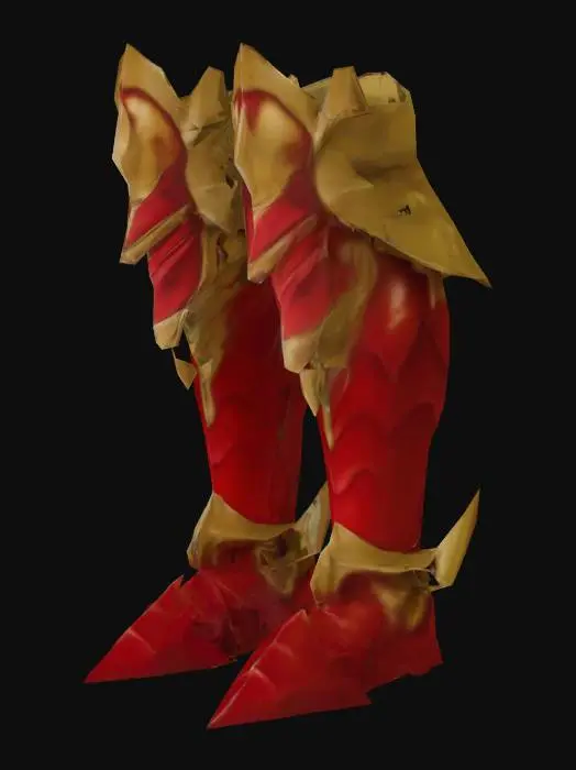 3D model for Crimson Shield Greaves