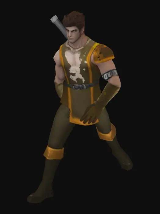 3D model for Warrior in Armour