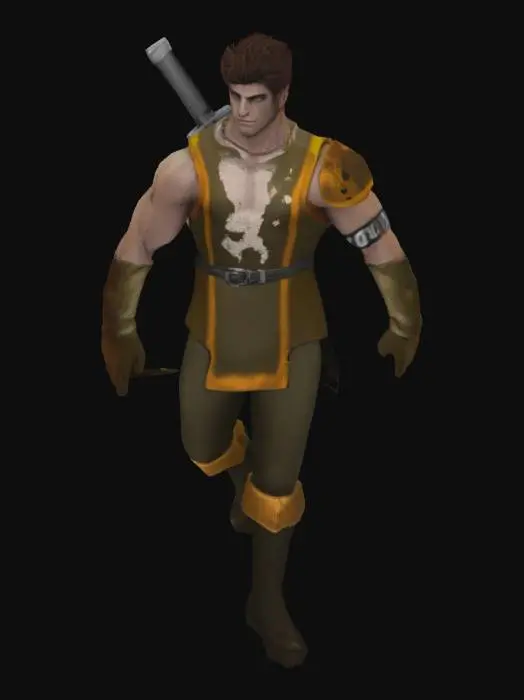 3D model for Warrior in Armour