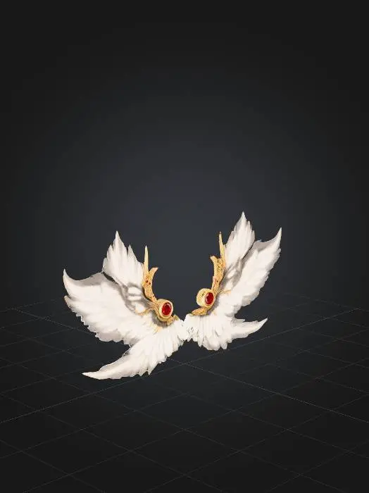 3D model for Golden Angel Wings