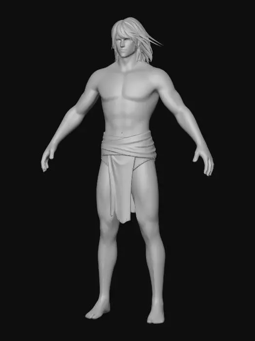 3D model for Soul Master Inspired Realistic 3D Male Base Mesh