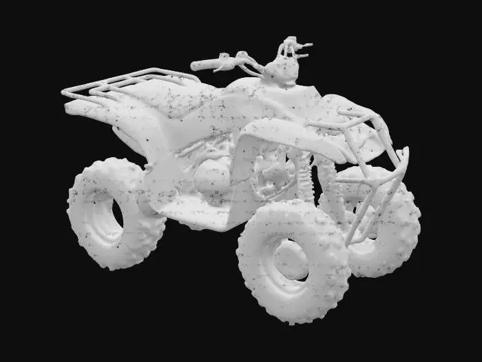 3D model for Big Quad Bike in Camo paint