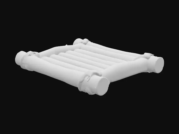 3D model for A Simple Log Raft