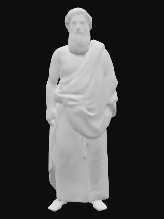 3D model for A realistic full body version in color of Plato