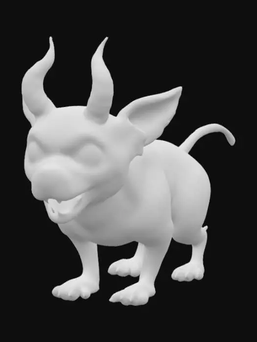 3D model for A Chihuahua with a Demonic Head