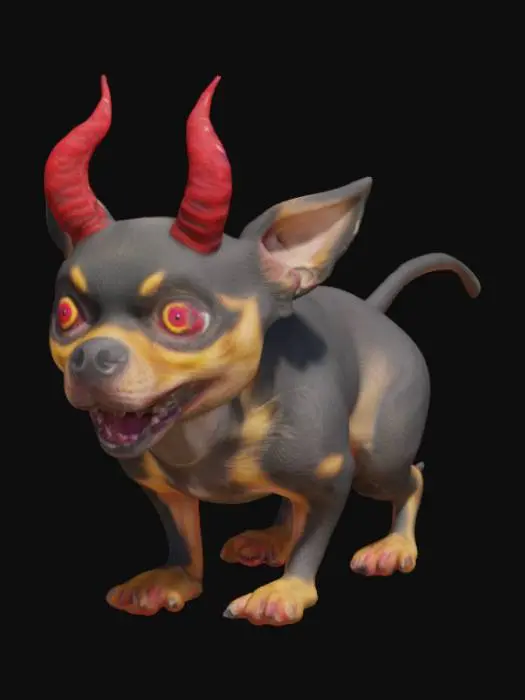 3D model for A Chihuahua with a Demonic Head