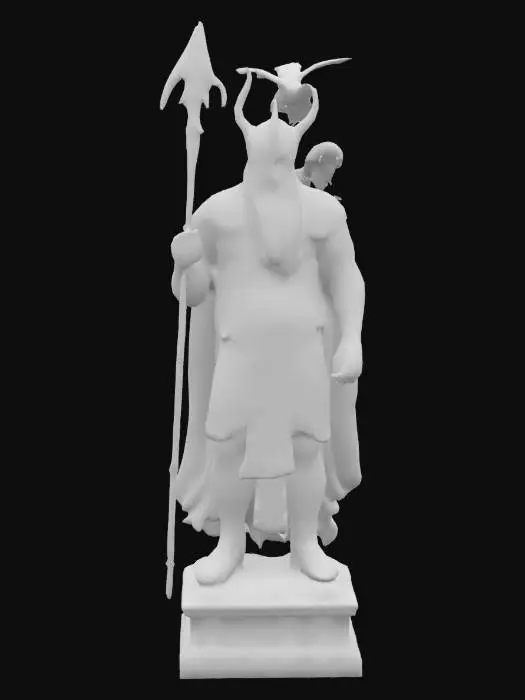 3D model for Bronze statue of Odin