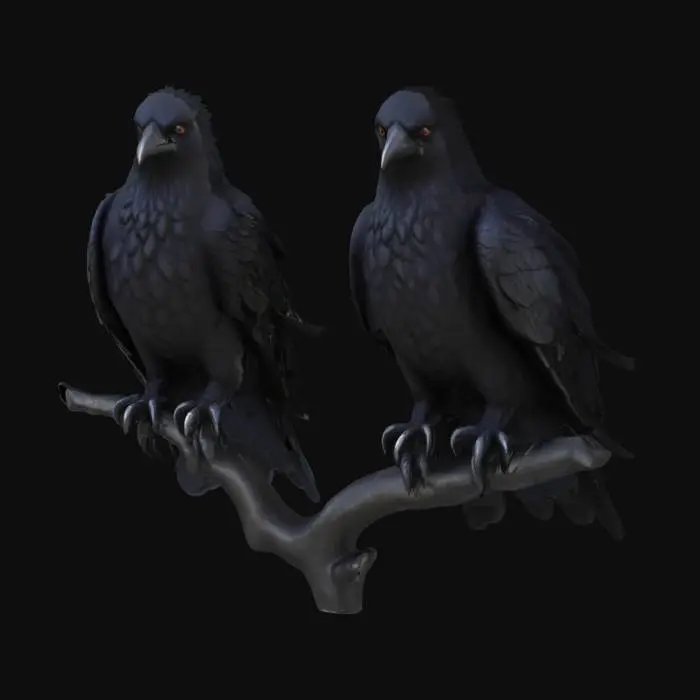 3D model for Huginn & Muninn