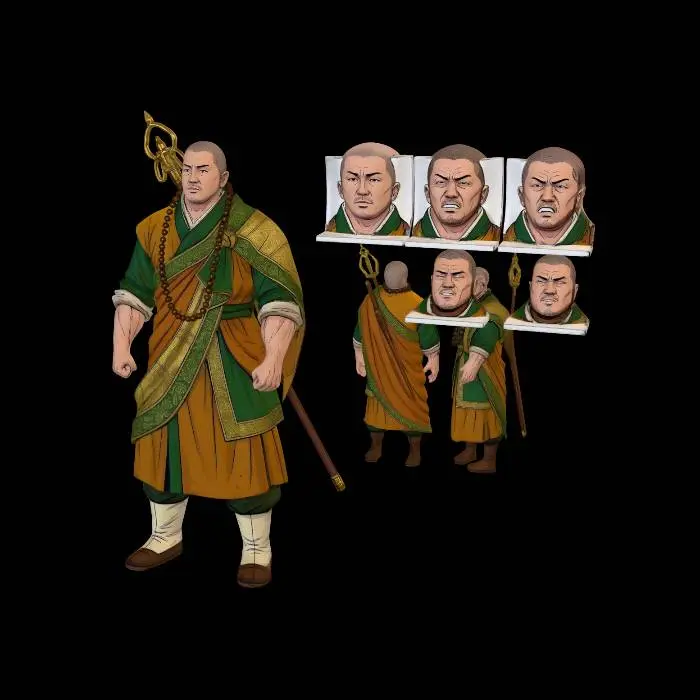 3D model for Goryeo Uisongdeasa Character Sheet - Dreadnought Park