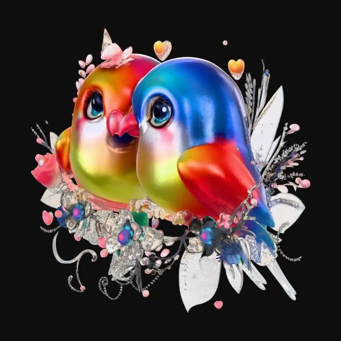 3D model for Lovebirds Enchantment