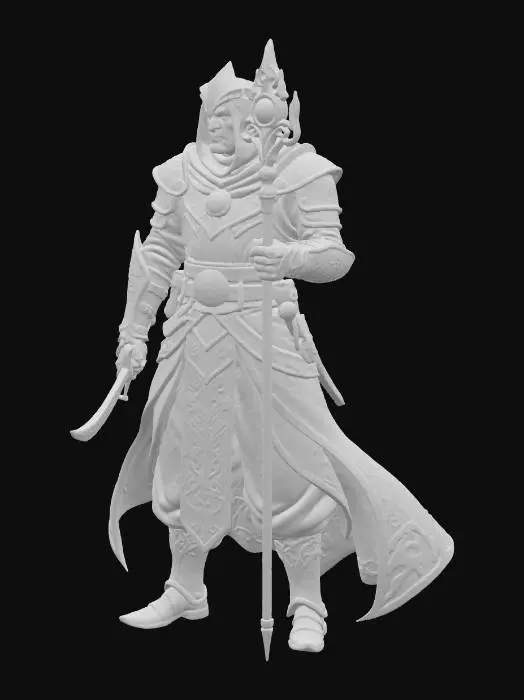 3D model for Mystical Battle Mage