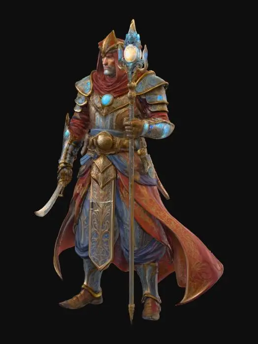 3D model for Mystical Battle Mage