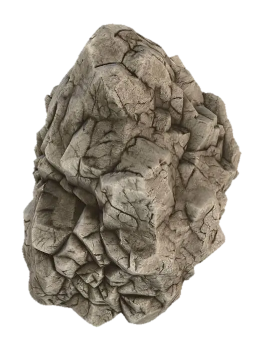 Faceted Rock - Mineral 3D model, vytvořený pomocí AI